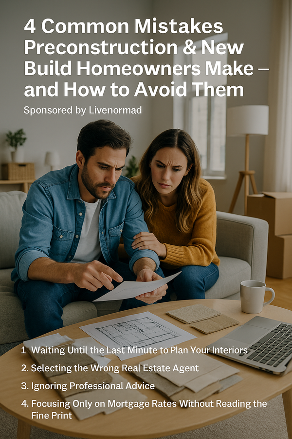 4 Common Mistakes Preconstruction & New Build Homeowners Make — and How to Avoid Them